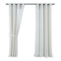 VORHANG 2ER SET »Essen« HxB 245x145 cm Beige - Beige, Textil (145/245cm) - Gardinenbox