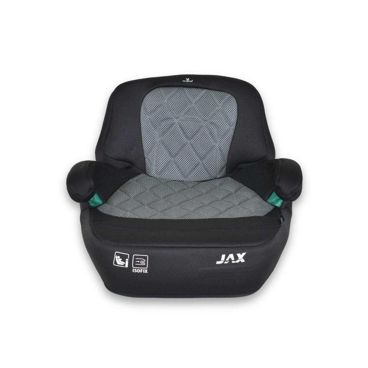 SITZERHÖHUNG Jax i-Size grau 125-150cm Gruppe 3 Isofix Top Tether - Grau, Kunststoff (45/32/41cm) - Cangaroo