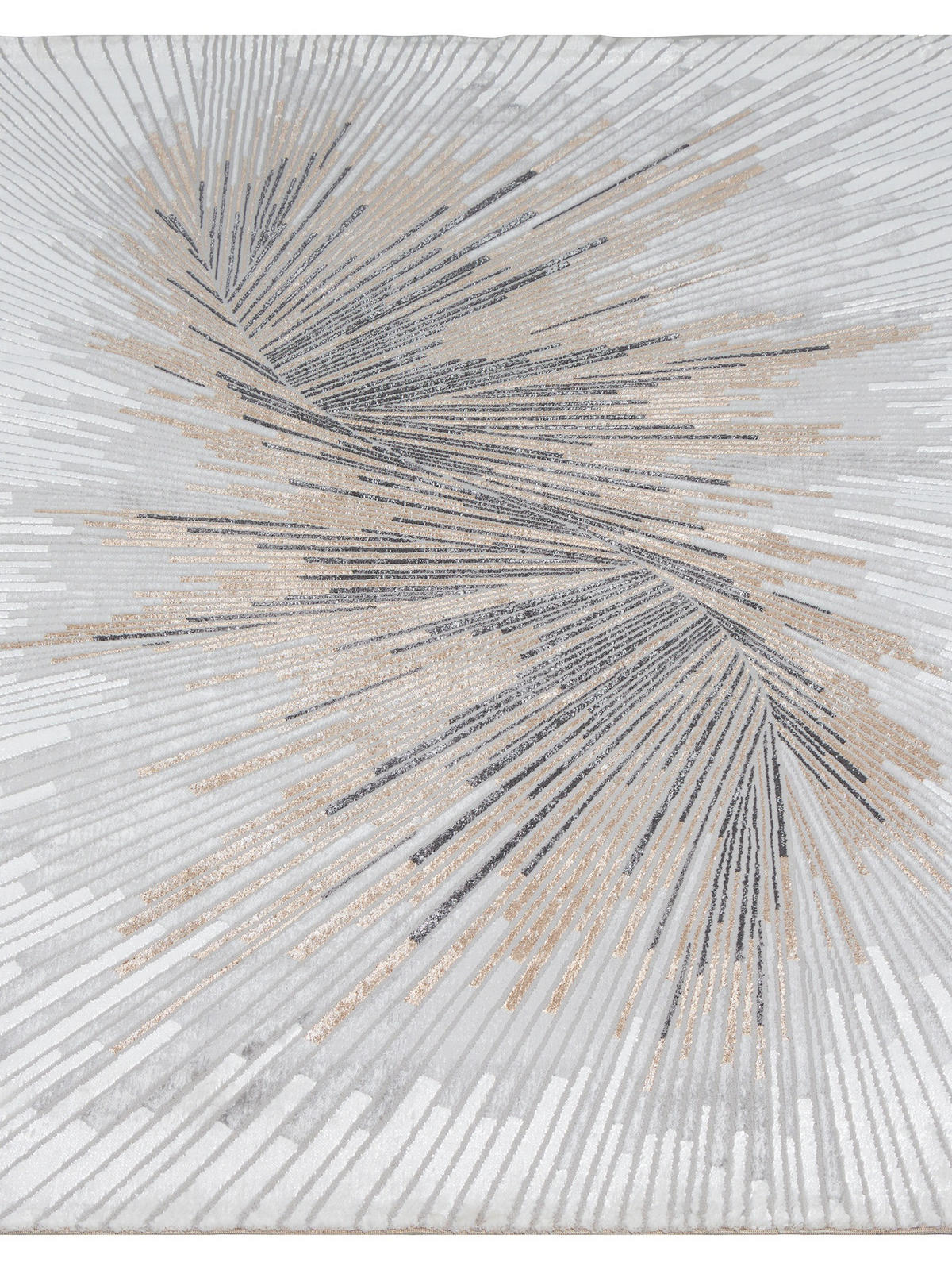 KURZFLORTEPPICH Abstrakt KAVALA Polyester Grau 140 x 200 cm - Grau, Textil (140/200cm) - KADIMA DESIGN