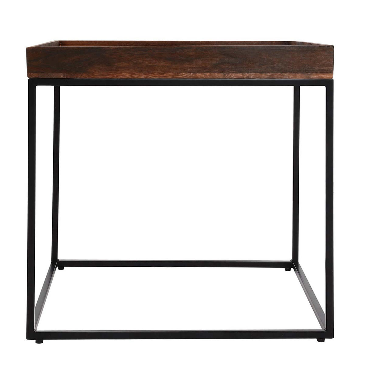 BEISTELLTISCH quadratisch Dunkelbraun - Dunkelbraun, Holz (60/60/60cm) - Jamb