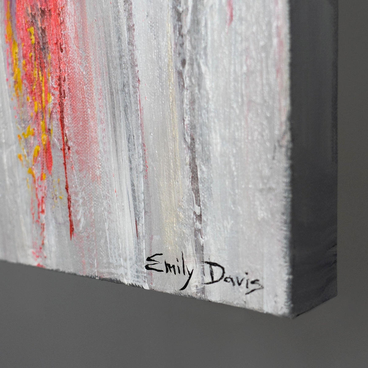 GEMÄLDE Bunte Schirme auf Keilrahmen 115x50 cm - Grau, Holz (115/50cm) - YS-art gallery