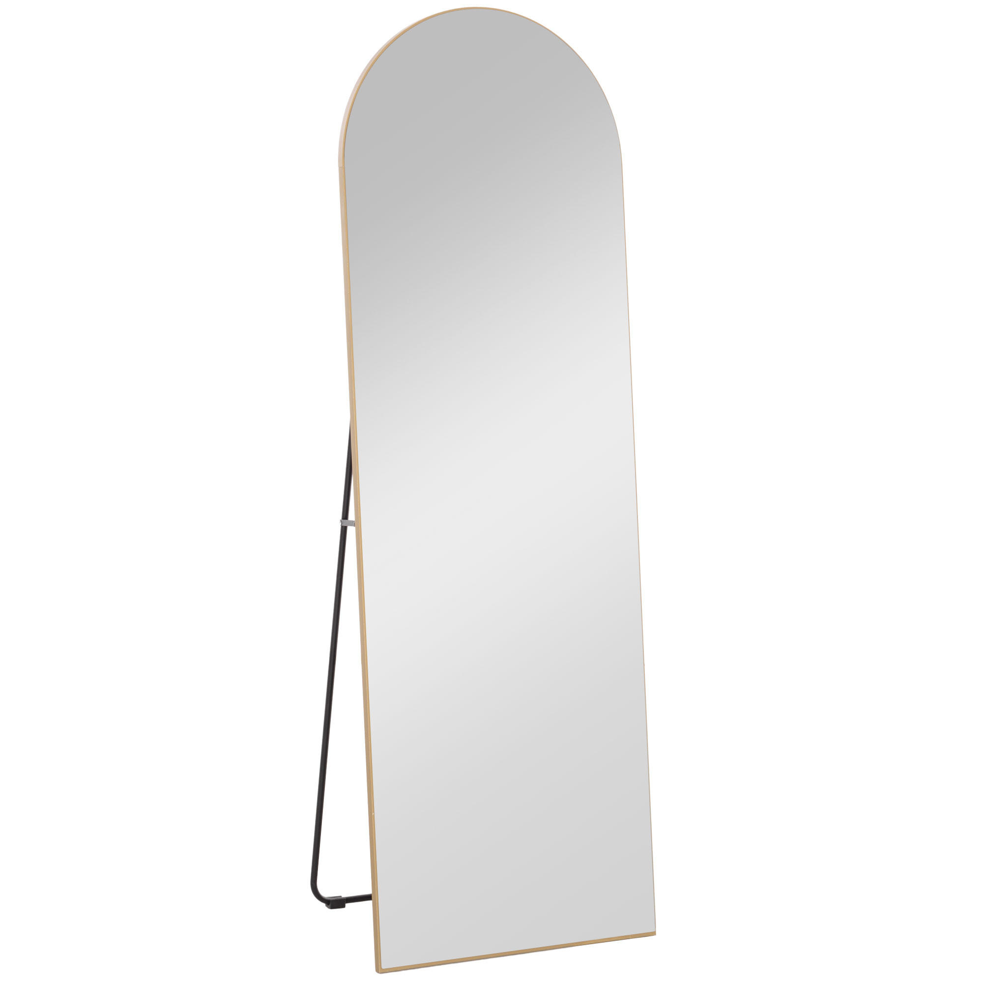 GANZKÖRPERSPIEGEL MDF Glas Gold - Goldfarben, Glas (3.6/150/50cm) - HOMCOM