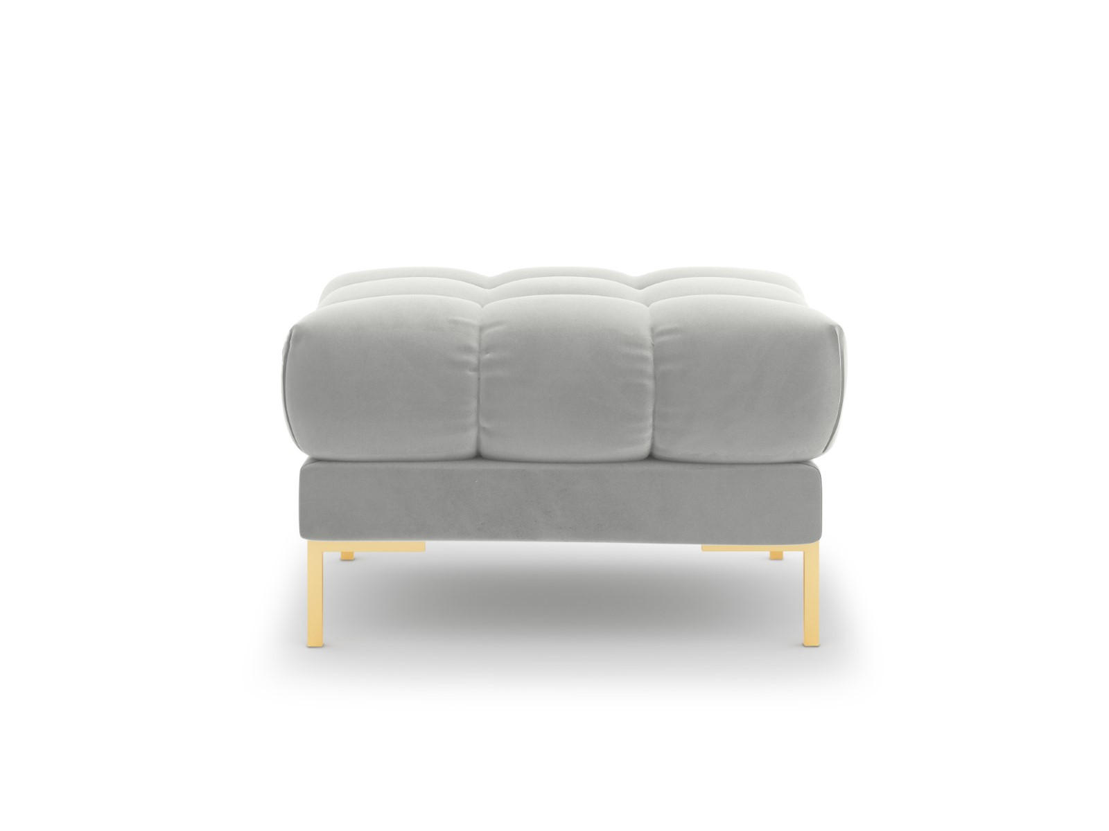 POUF Mamaia aus Samt silber - Silberfarben, Textil (60/41/60cm) - Micadoni