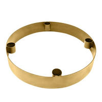 ADVENTSKRANZ Ring-Kerzenständer Onyx aus Eisen in Gold Ø25/4 cm - Goldfarben, Metall (25/4/25cm) - LaLe Living