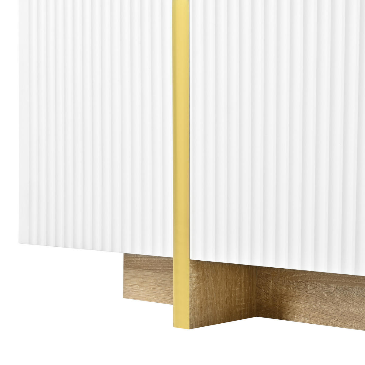 PŘÍBORNÍK se 3 dvířky a 3 zásuvkami, bílý, 140 cm - bílá, kompozitní dřevo (140/75/36cm) - Urban Meuble