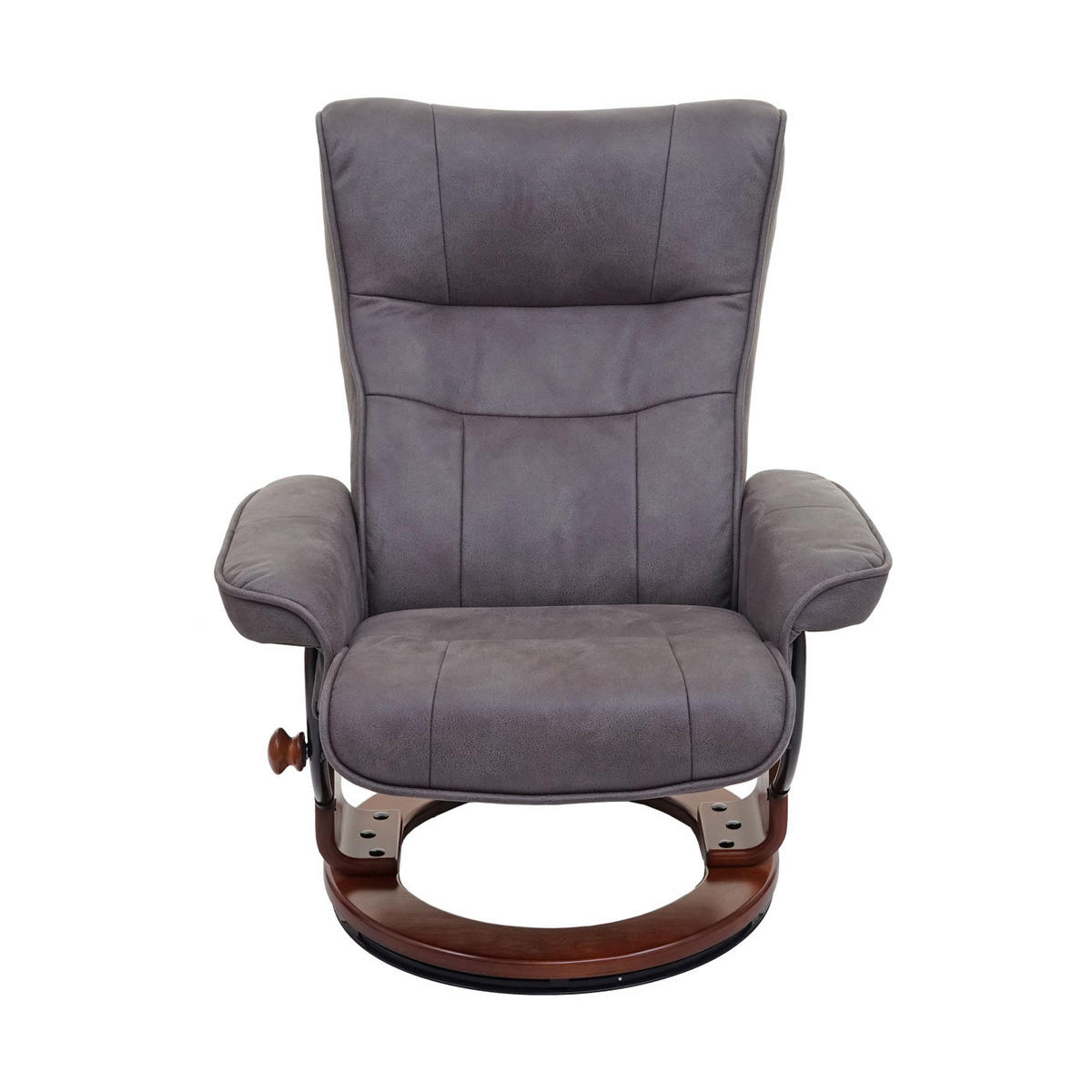 RELAXSESSEL MIT HOCKER Anthrazit - Anthrazit, Textil (85/104/117cm) - MCA