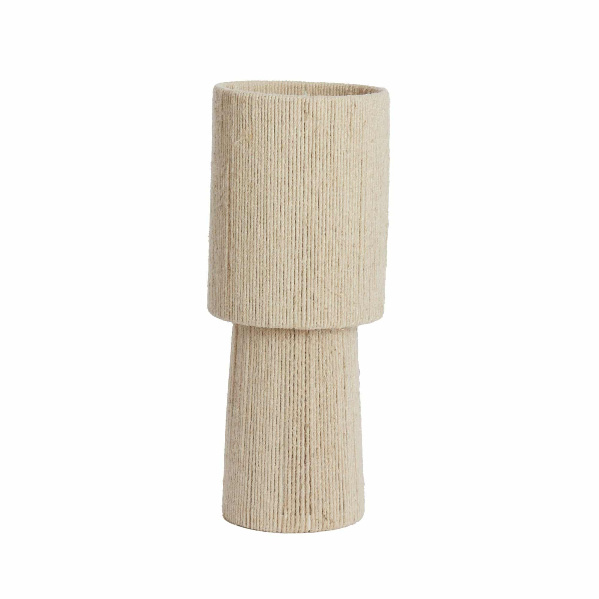 TISCHLEUCHTE PITINO Braun 21.5/21.5/54.5 cm - Beige, Textil (21.5/21.5/54.5cm) - Light & Living