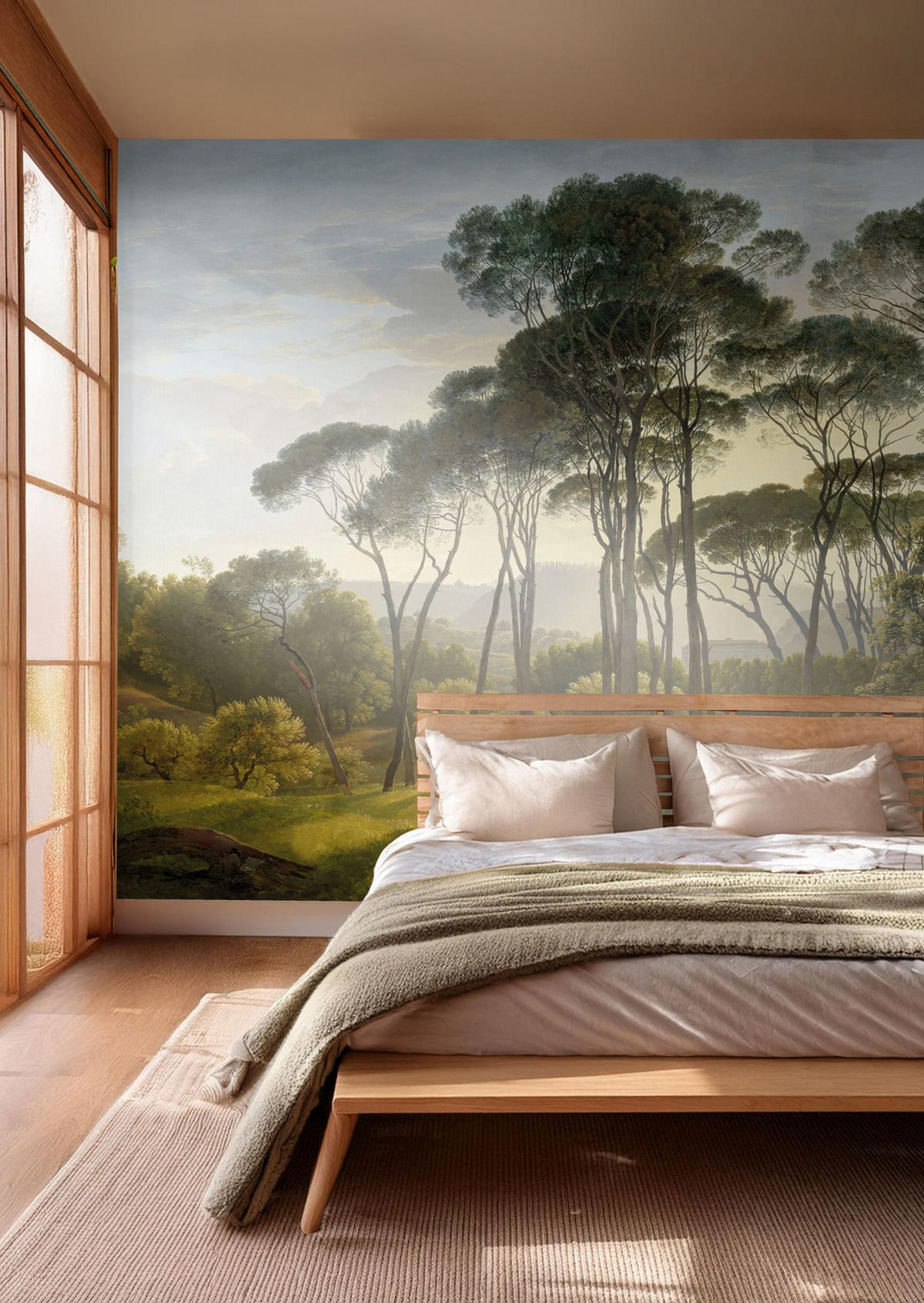FOTOTAPETE italienische Landschaft 371 x 280 cm - Grün, Papier (371/280cm) - Sanders & Sanders