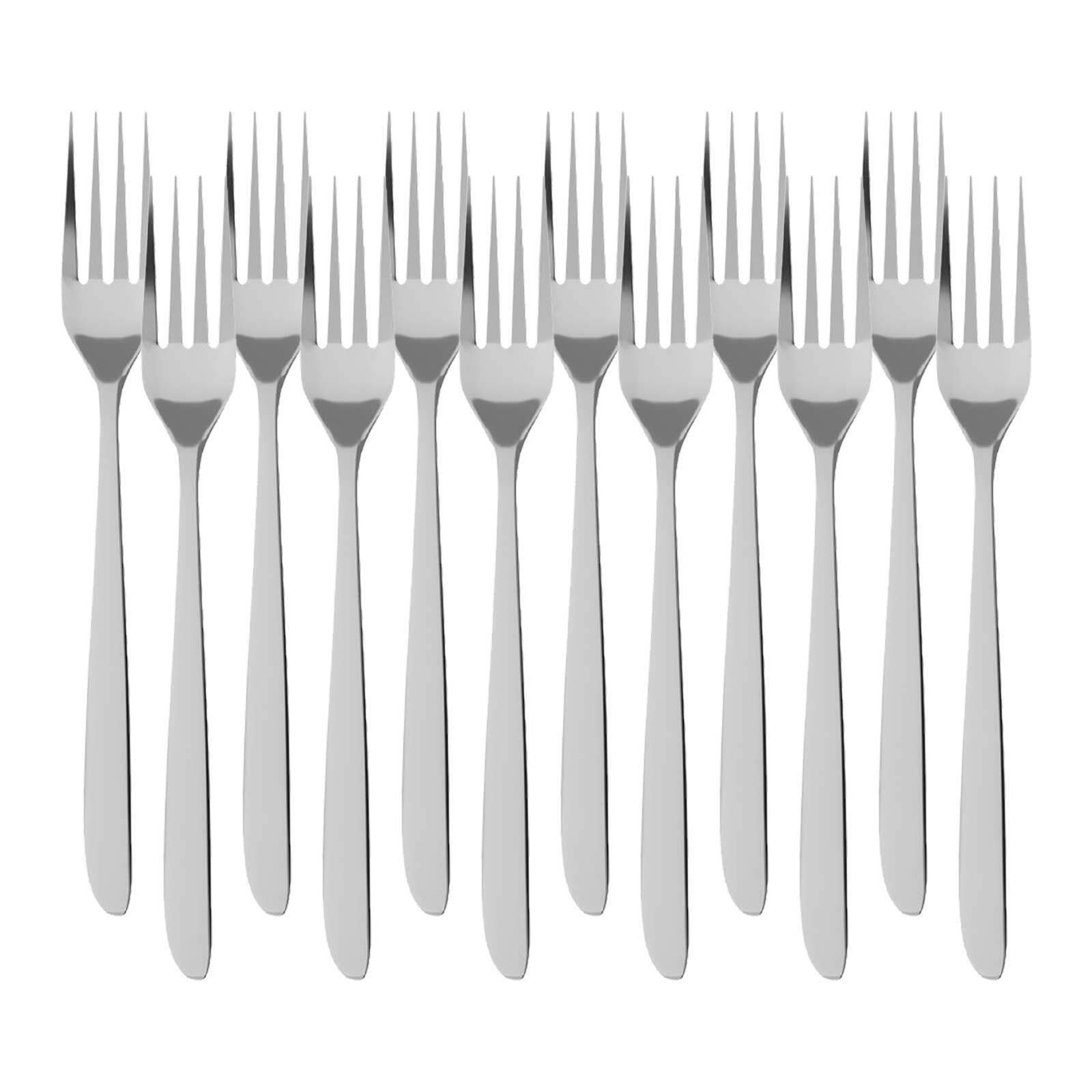 TAFELGABEL SoftWave silber 21 cm 12er Set - Silberfarben, Metall - Villeroy & Boch