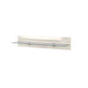 WANDREGAL Bari Creme Hochglanz - Creme, Holzwerkstoff (98/20/19cm) - Vladon