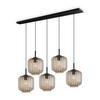 HÄNGELEUCHTE Velo 5-flammig Klar Ø 20cm - Klar/Schwarz, Glas (20/20/20cm) - s.luce
