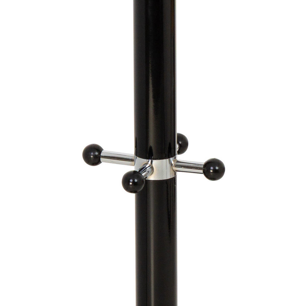 GARDEROBE aus metall 36x173cm - Schwarz, Metall (36/173/36cm) - Wanderlust