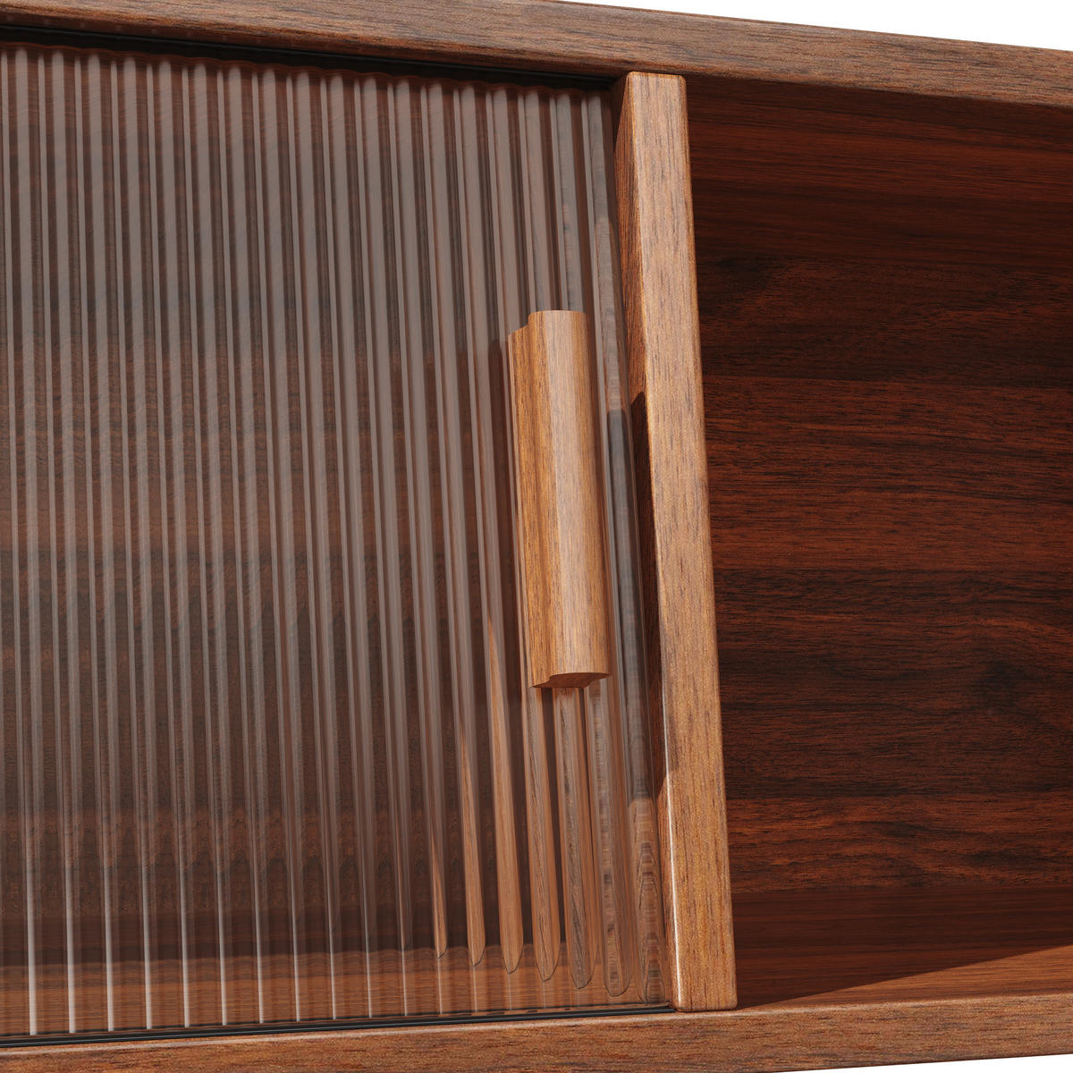 BUFFETSCHRANK Nussbaumfarben 140/40.5/174.5 cm - Walnussfarben, Holz (140/174.5/40.5cm) - PANGIVO