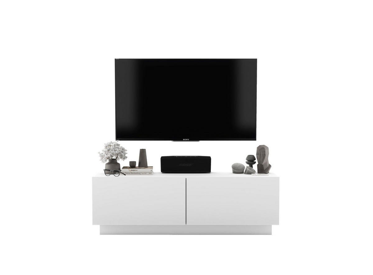 TV-SCHRANK Enjoy Weiß matt Loft 120 cm - Weiß, Holzwerkstoff (120/37/35cm) - Meble Lindner