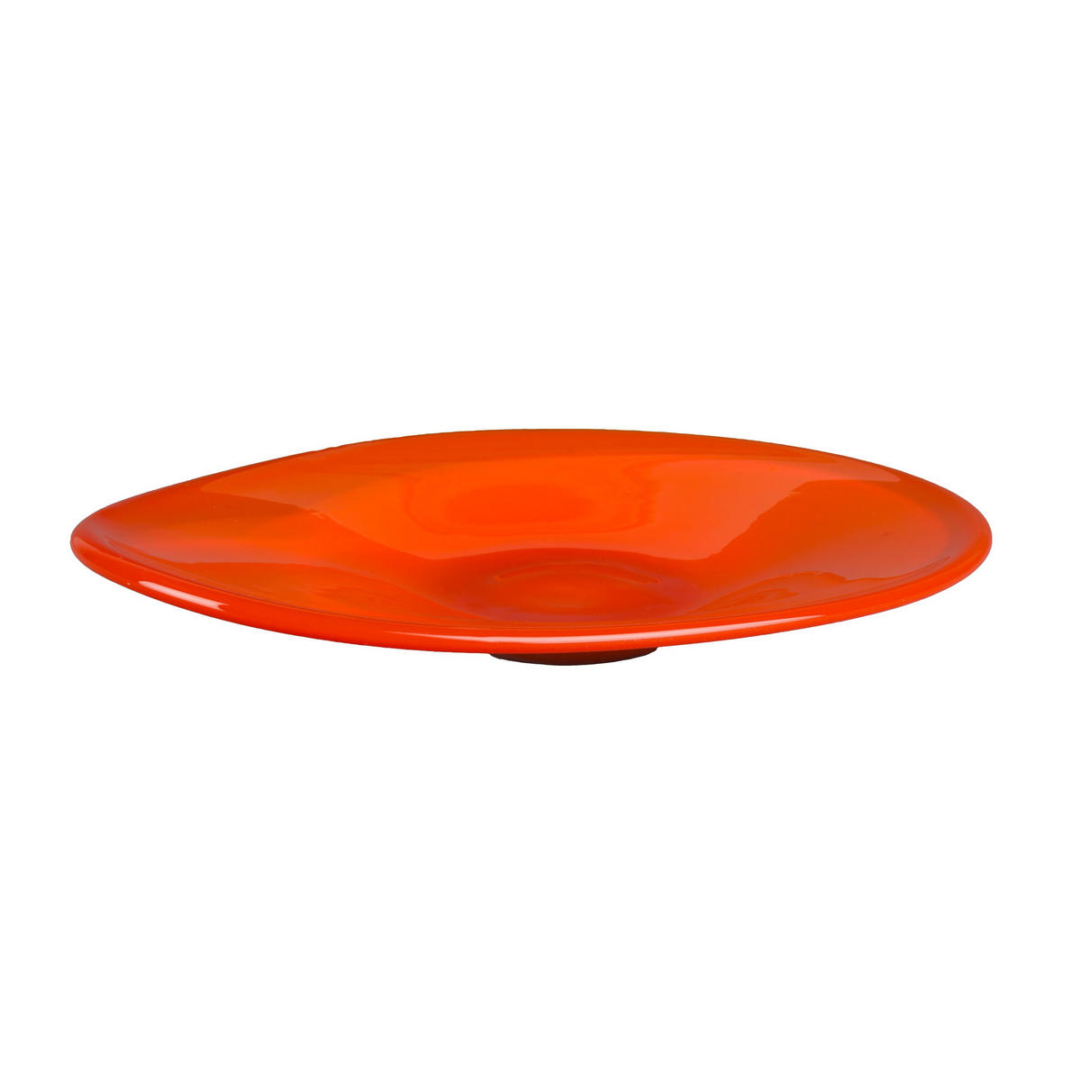 DEKORATIVE SCHALE Gable - Orange, Glas (6cm) - Dutchbone
