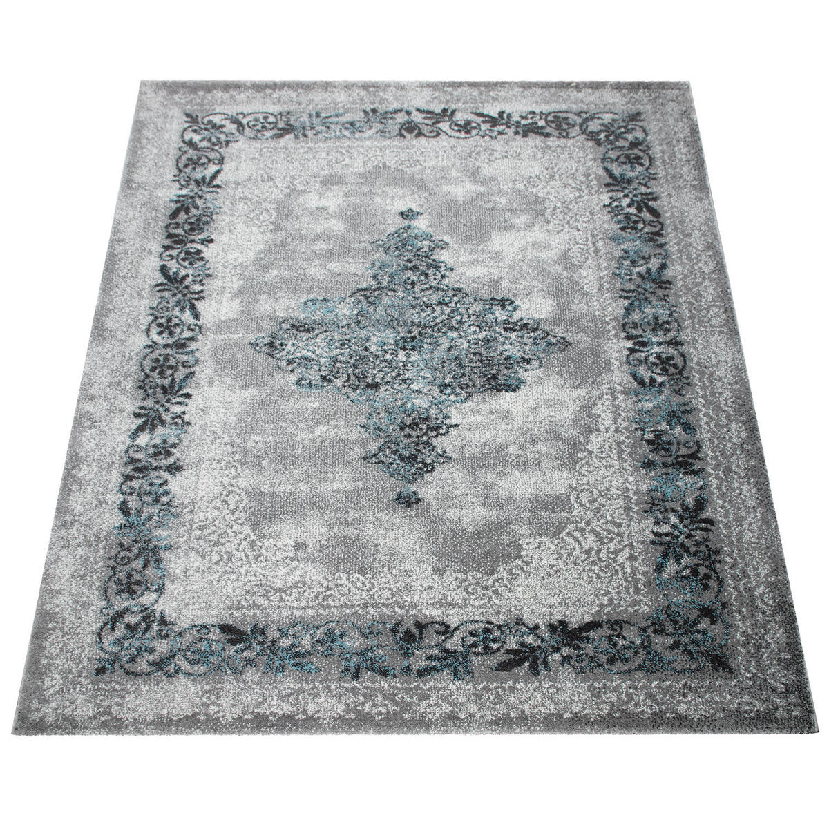 KURZFLORTEPPICH 60/100 cm Alabama 371 - Türkis, Textil (60/100cm) - Paco Home