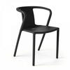 GARTENSTUHL, Schwarz - Schwarz, Kunststoff (60/80/60cm) - Oviala