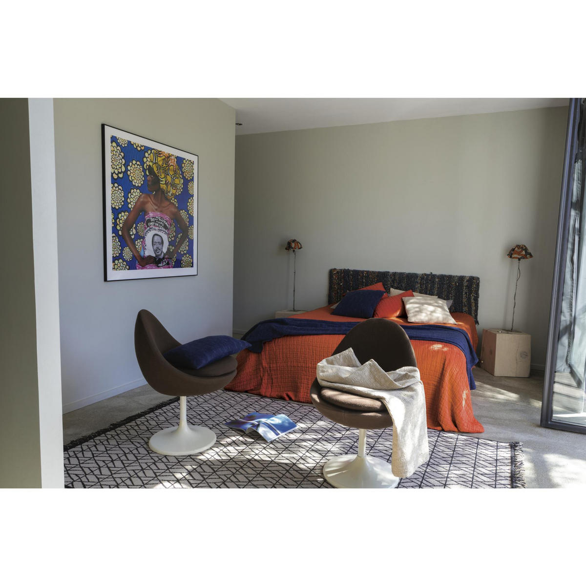 PLAID Swami rooibos 130 x 200 cm - Dunkelorange, Textil (130/200cm) - Vivaraise