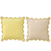 KISSEN AUSGESCHNITTEN Multi - Sandfarben/Hellgelb, Textil (45/45cm) - J-Line
