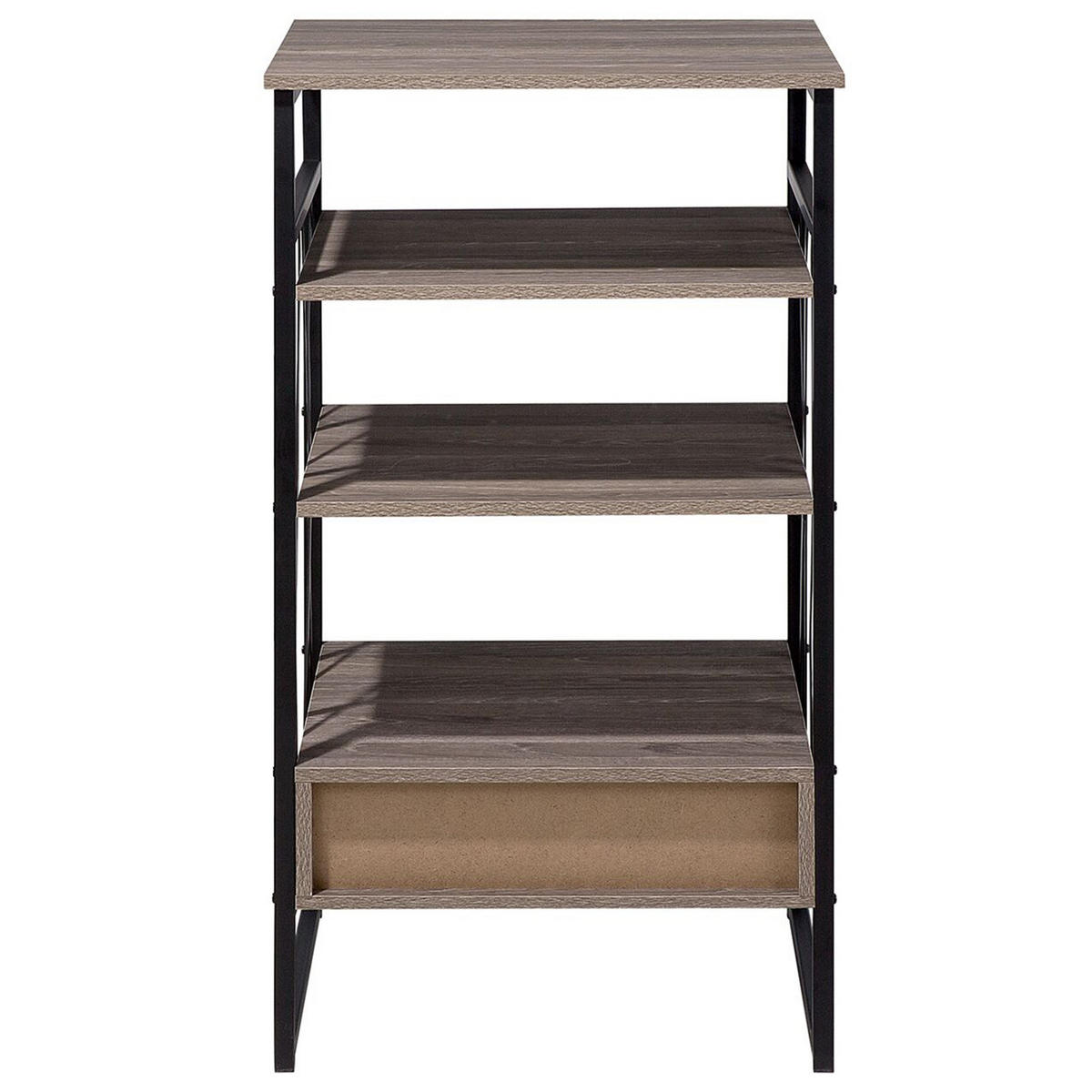 REGAL 3 Fächer Keene - Dunkelbraun, Holzwerkstoff (56/101/51cm) - Beliani