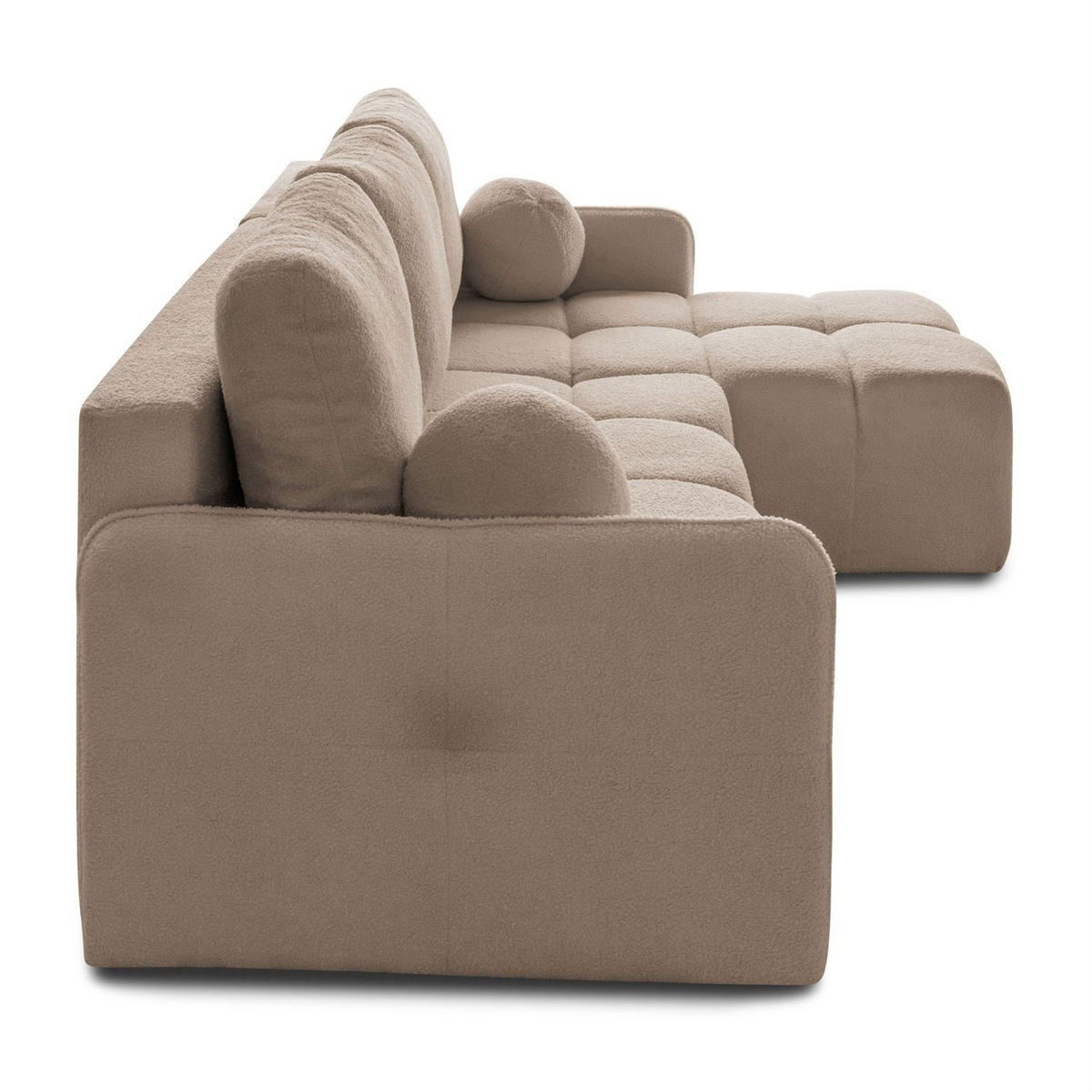 ECKSOFA GAMMA mit Schlaffunktion Quelle 05 - Beige, Textil (217/145cm) - Lookway