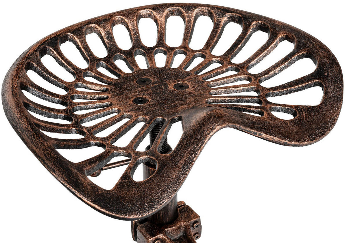 BARHOCKER Metall Bronze - Bronzefarben, Metall (44/56/34cm) - CLP