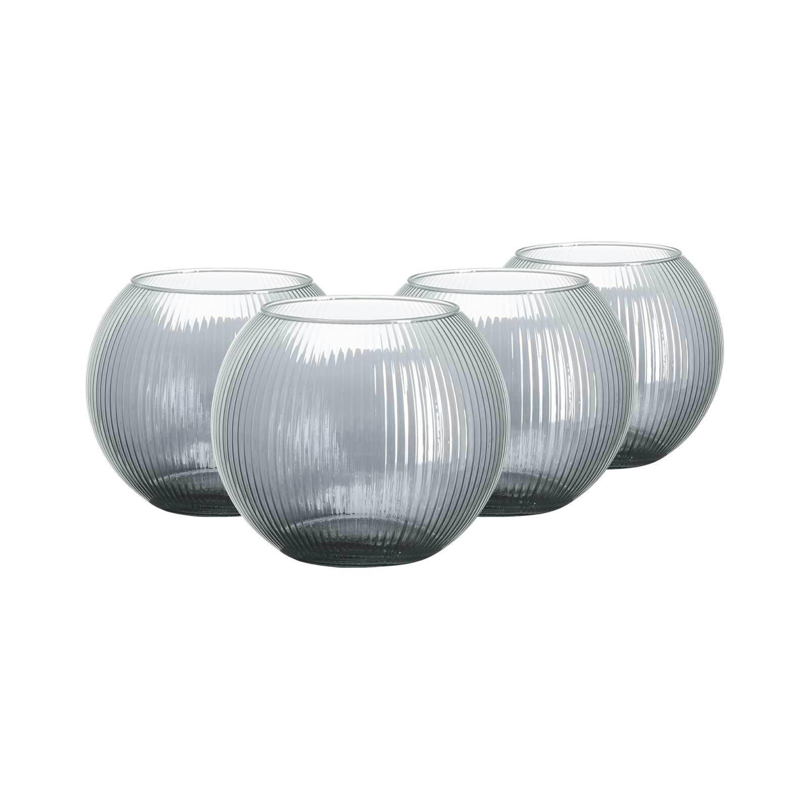 WINDLICHTER Elysia grau ø 19 cm 4er Set - Grau, Glas (19/16/19cm) - Ritzenhoff Breker