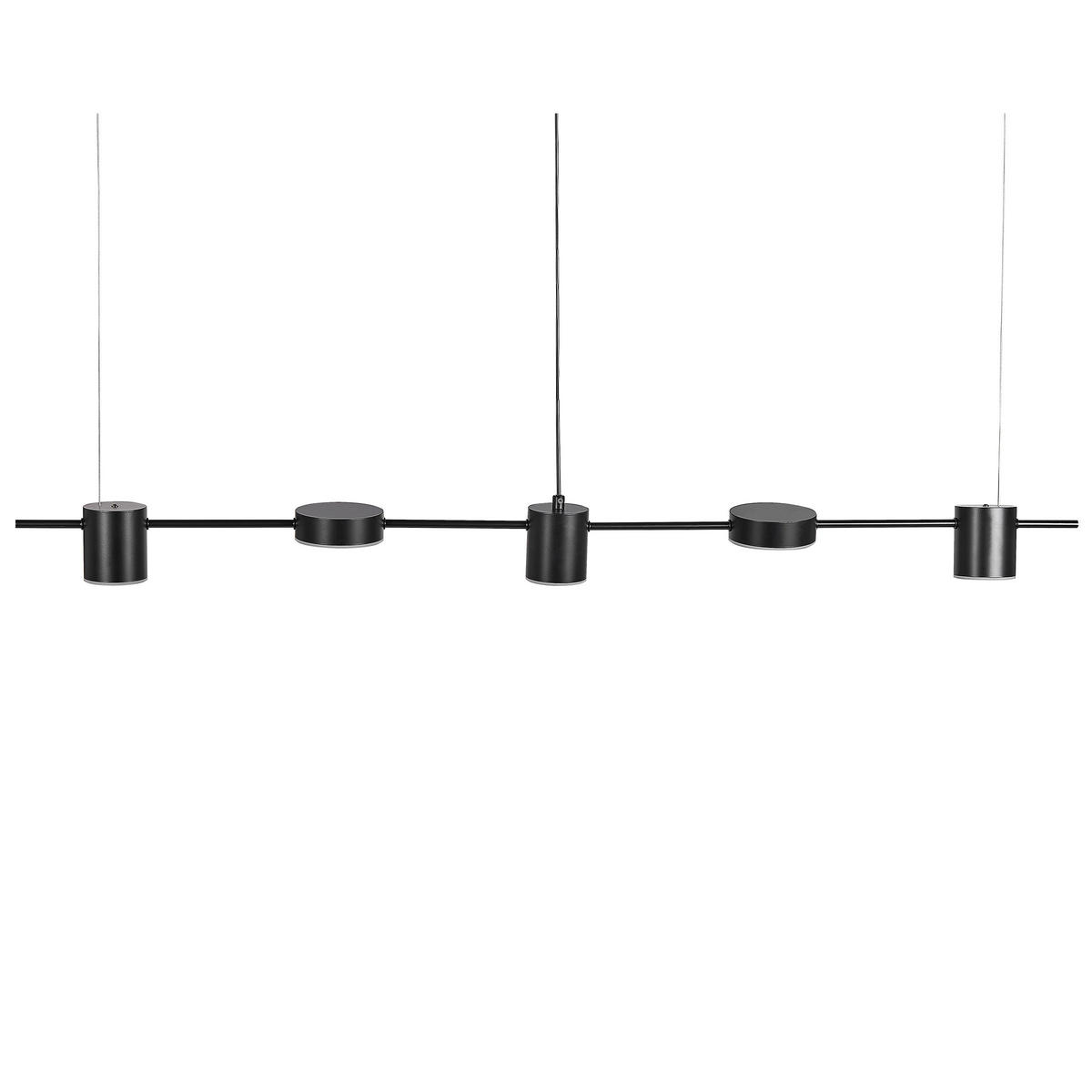 HÄNGELEUCHTE Sestra 10/120/120 cm - Schwarz, Metall (10/120/120cm) - Beliani