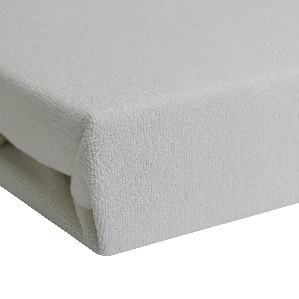 FROTTEE-SPANNBETTLAKEN 160x200 cm Weiß, Warmes Winter Bettlaken - Weiß, Textil (160/200cm) - Carpe Sonno