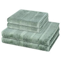 FROTTIERSET Noblesse 4-teilig - Grün, Textil (50/100cm) - Cawoe