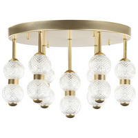 DECKENLEUCHTE Yowaka 40/40/26 cm - Goldfarben, Metall (40/40/26cm) - Beliani