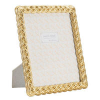 RAHMEN Oval Stuckatur 25/30 cm - Goldfarben, Kunststoff (25/30/2cm) - Mauro Ferretti