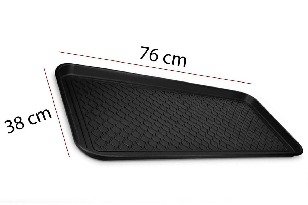 SCHUHABTROPFSCHALE XXL 76x38 cm - Schwarz, Kunststoff (76/38cm) - Idohome