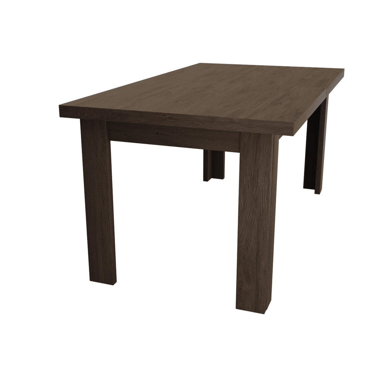 ESSTISCH ausziehbar 160-200 x 90 x 75,5 cm Esche dunkel - Dunkelbraun, Holzwerkstoff (90/160/75.5cm) - Koseto