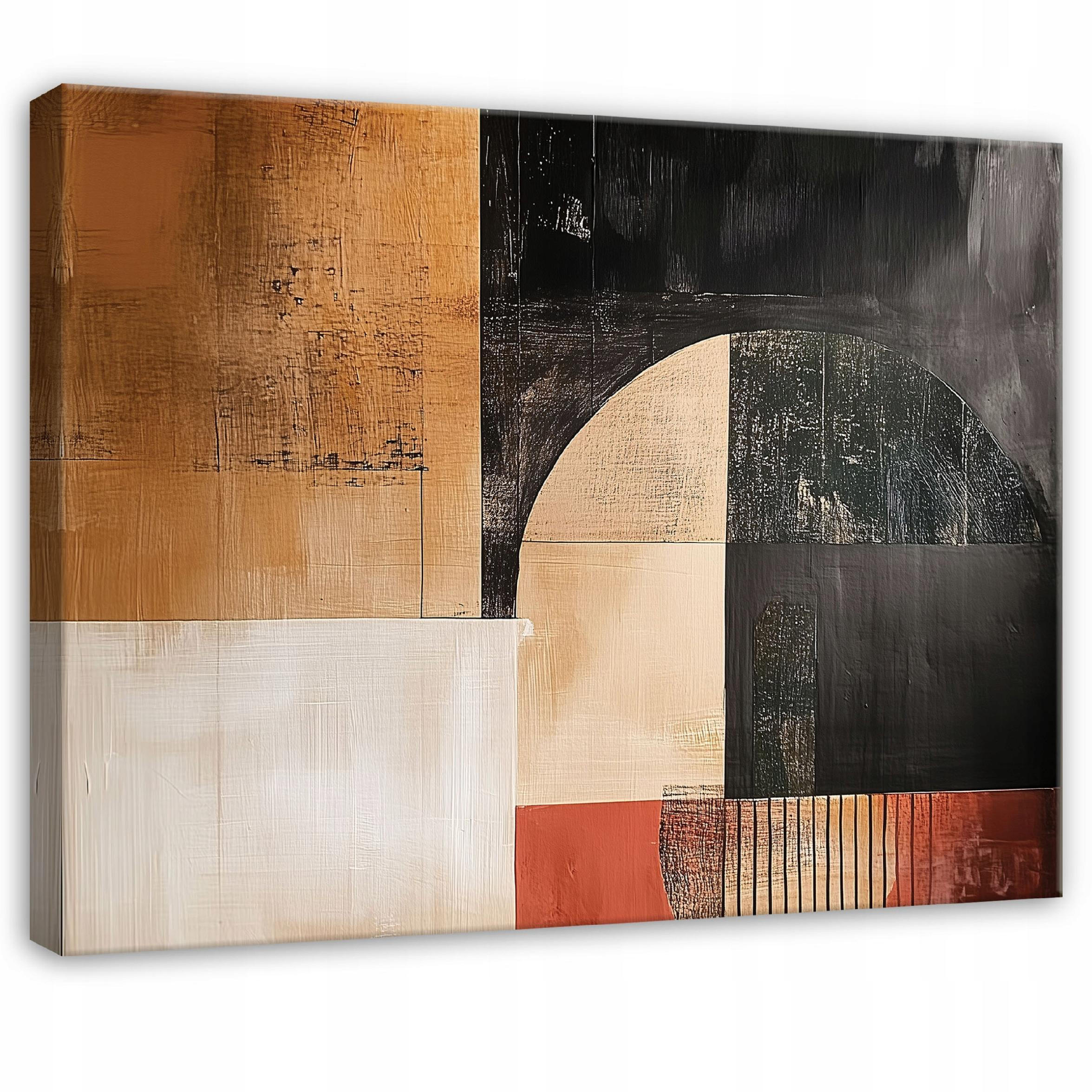 LEINWANDBILD Abstrakt Art Deco Modern 100x70 - Multicolor, Holzwerkstoff (100/70cm) - Wallarena