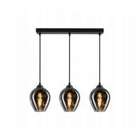 PENDELLEUCHTE Hegel - Transparent/Anthrazit, Glas/Metall (15/55/80cm) - kiki design