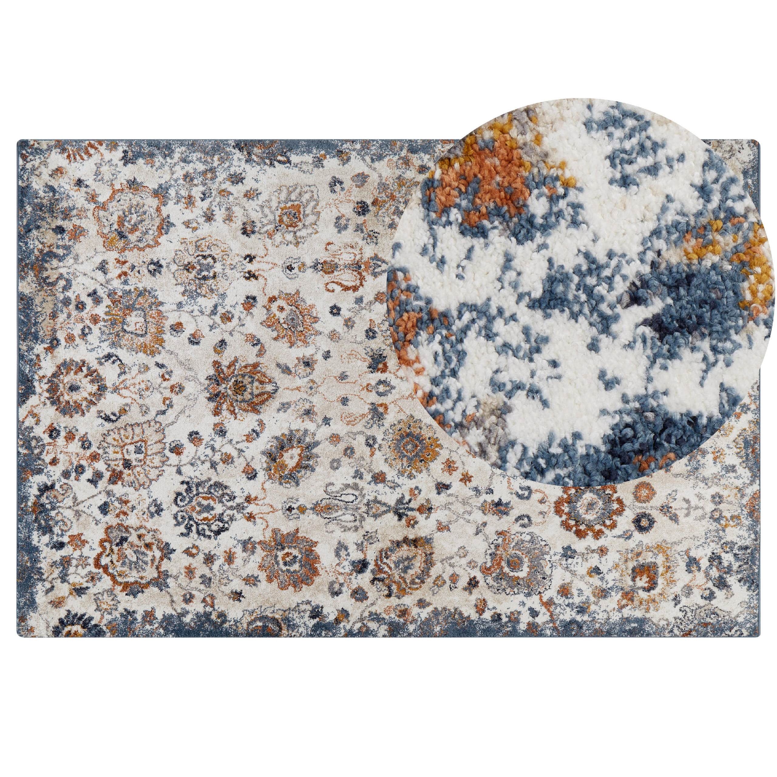 VINTAGE-TEPPICH Akori 300/200 cm - Multicolor, Kunststoff (200/300cm) - Beliani