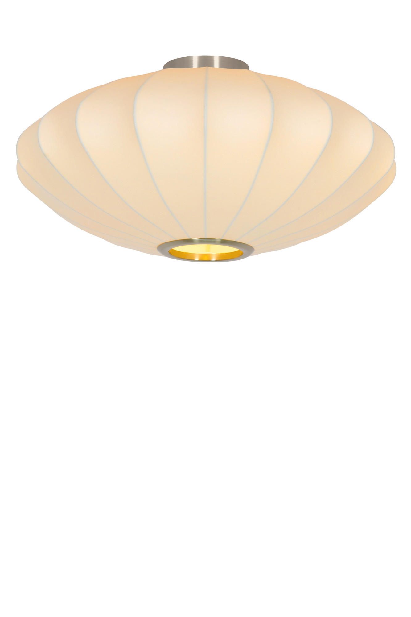 DECKENLEUCHTE Fay Weiß Ø50/22 cm - Weiß, Kunststoff (50/50/22cm) - Light & Living
