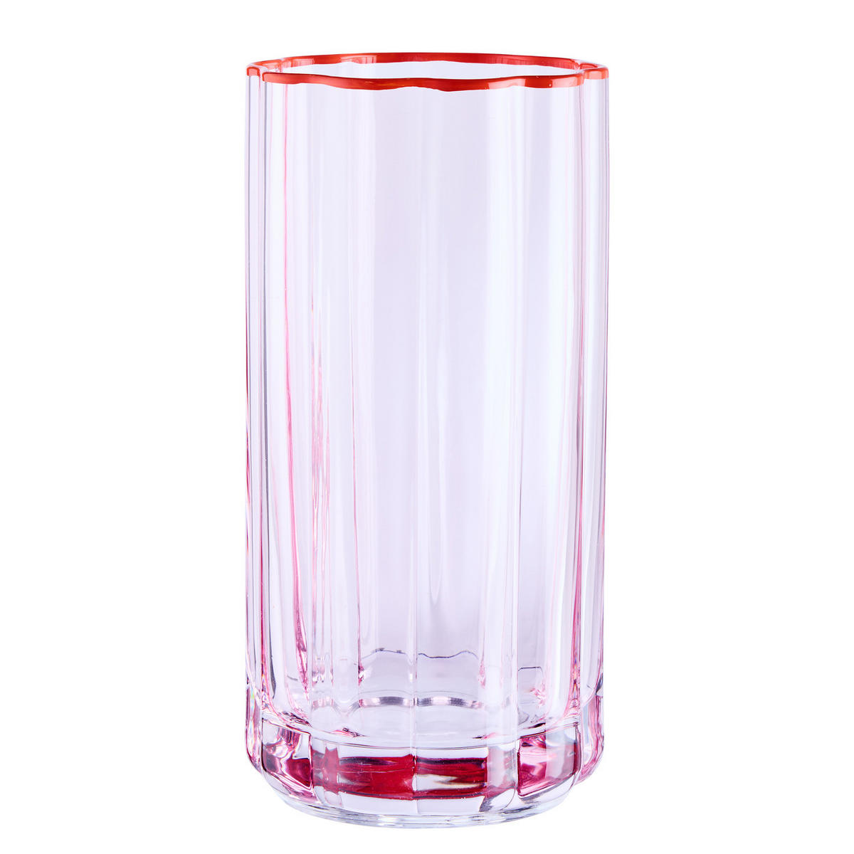 LONGDRINKGLAS (6er-Set) Fiori - Pink, Glas (0.48L) - Butlers