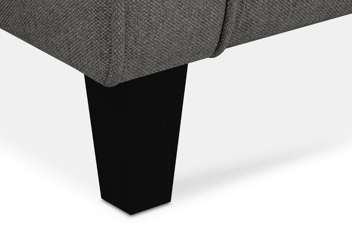 OHRENSESSEL MILES Massivholzbeine, grau/schwarz - Schwarz/Grau, Holzwerkstoff/Buchenholz (82/105/97cm) - KONSIMO®