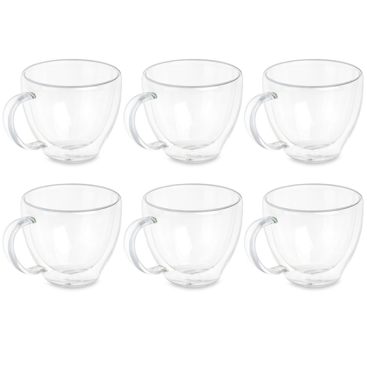 THERMOGLÄSER 6er-Set 140 ml - Transparent, Glas (140L) - Vivalto