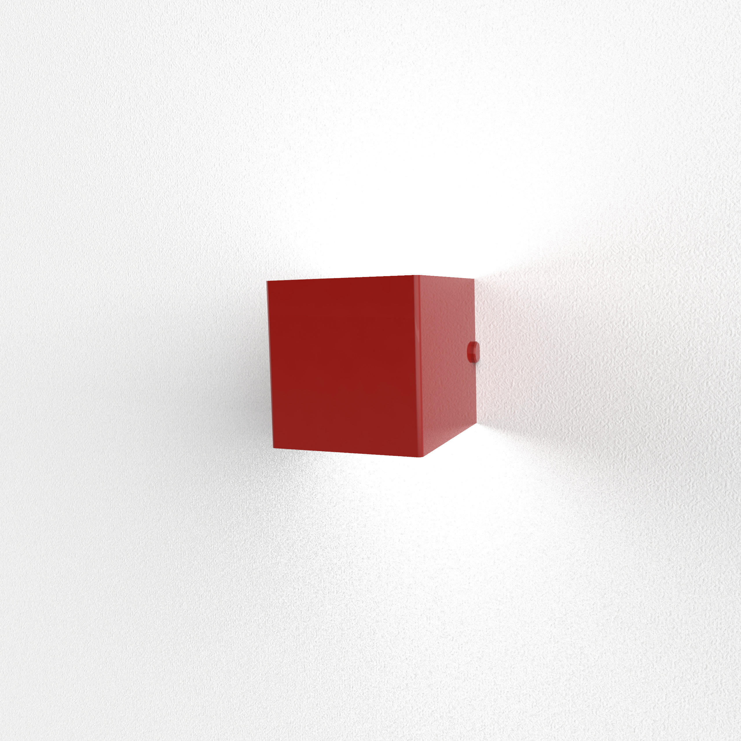 Lumicom Wandleuchte Rot 10x10x10 cm