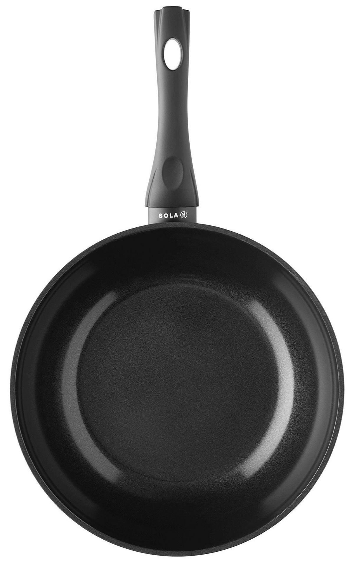 BRATPFANNE Stonehenge Ø 28 cm – keramische Antihaftbeschichtung - Schwarz, Metall (1/2/2cm) - Sola