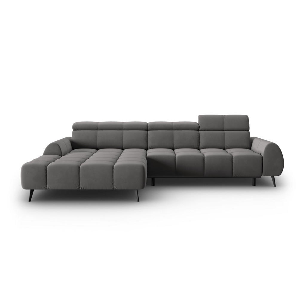 Thumbnail - Micadoni Elektrisches-Ecksofa, Hellgrau, Textil, 5-Sitzer, L-Form, 295x188 cm, Hergestellt in Europa, Oeko-Tex®, Wohnzim...