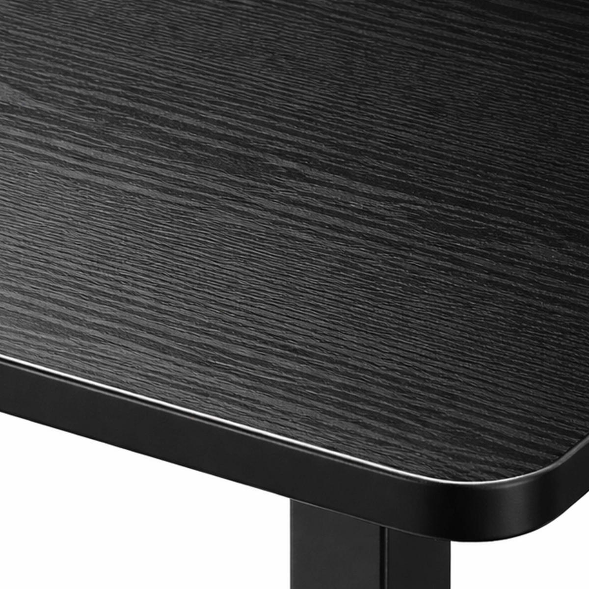 SCHREIBTISCH Schwarz elektrisch höhenverstellbar - Schwarz, Holzwerkstoff/Kunststoff (60/120/120cm) - Relaxdays