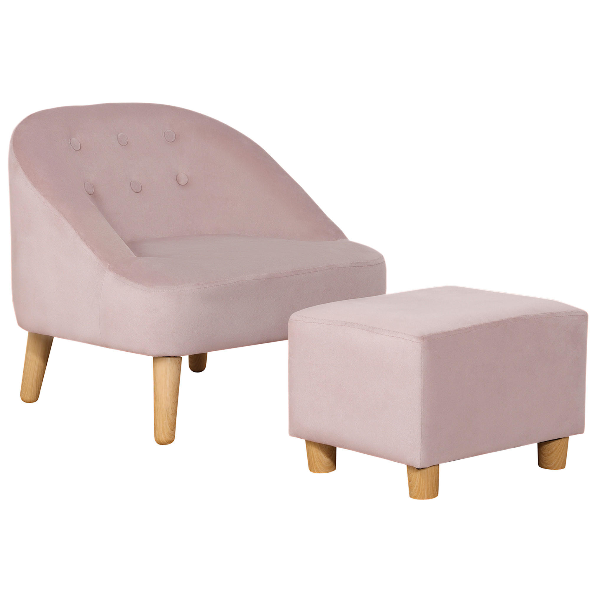 Homcom Kindersessel, Rosa 51x50x51 cm