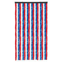 FLAUSCHVORHANG (90x220 cm) Türvorhang in "Rot-Weiß-Blau" - Rot, Kunststoff (90/2/220cm) - Arsvita