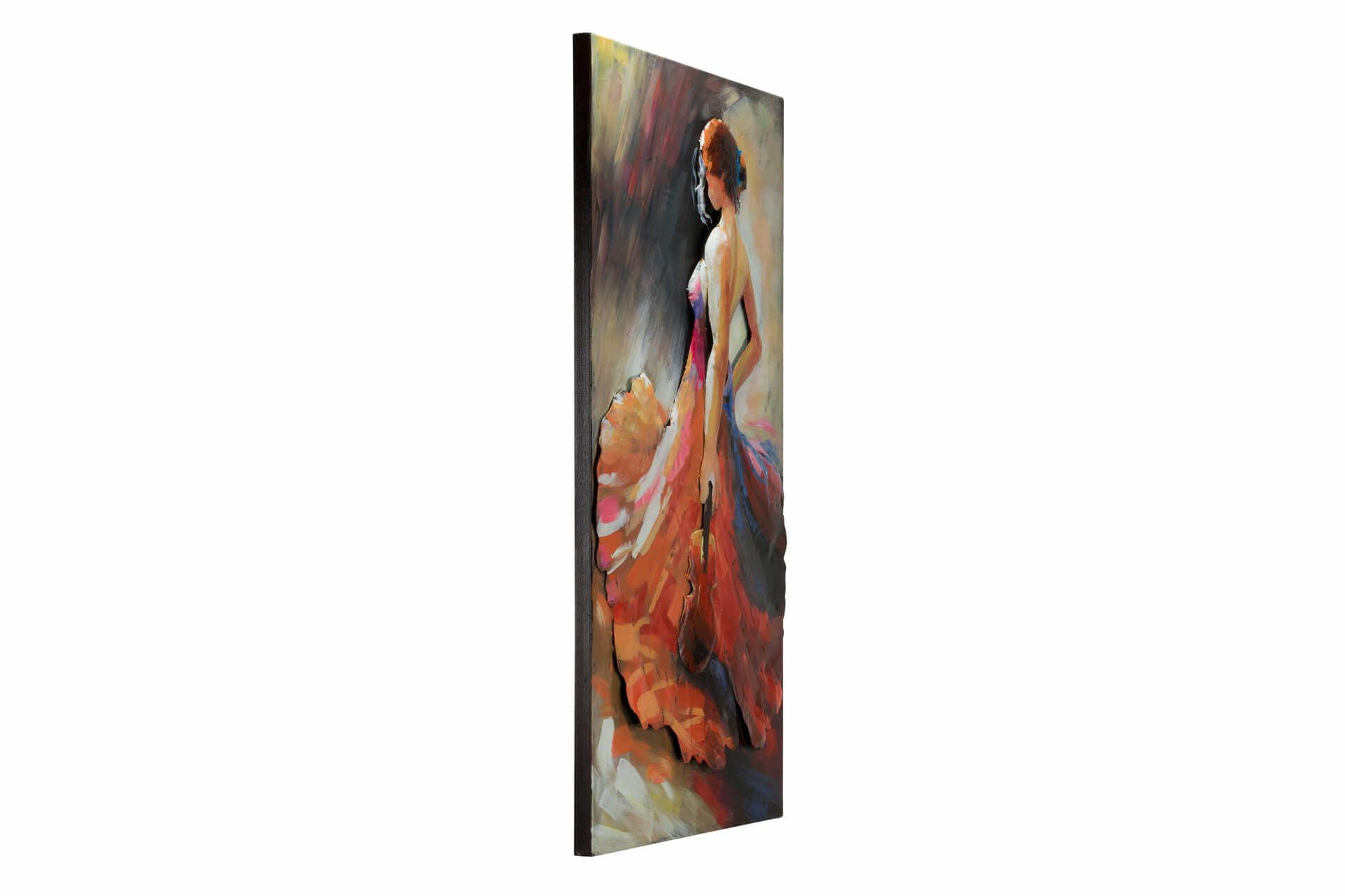 METALLBILD Bunt 66/114 cm - Rot/Multicolor, Metall (6/114cm) - KUNSTLOFT