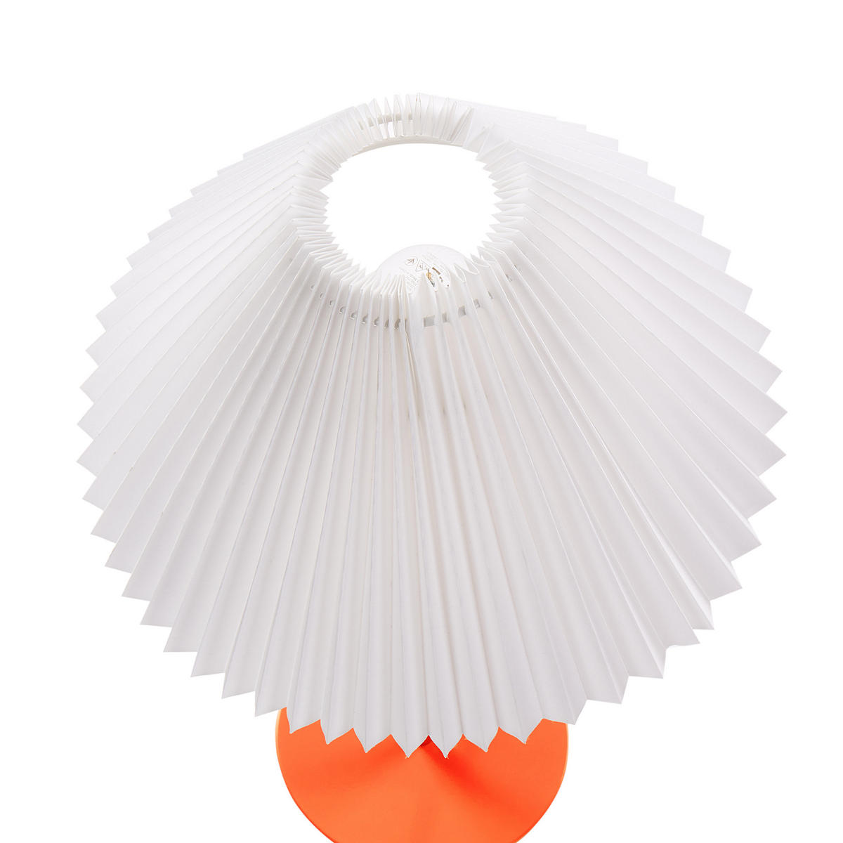 TISCHLEUCHTE Orange/Weiß Alwero - Orange/Weiß, Metall (30/30/48cm) - Beliani