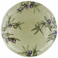 SERVIERTELLER Ø 42 cm Olive - Currygelb, Kunststoff (21/2/21cm) - Rose & Tulipani